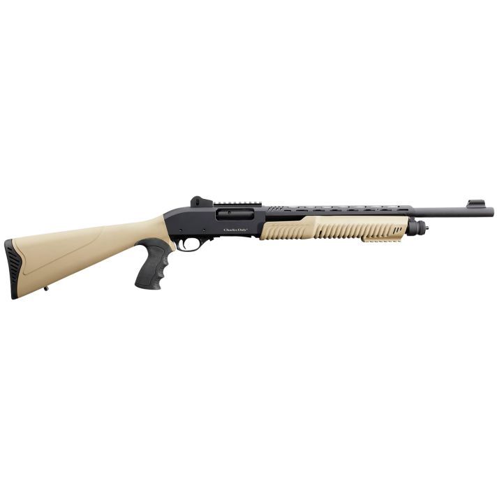 Charles Daly 930279 30112 Gauge 3" 5+1 18.50" Barrel w/Heat Shield, Black Metal Finish,Synthetic Flat Dark Earth Fixed Pistol Grip Stock & Forend, Auto Ejection, Includes 3 Choke Tubes