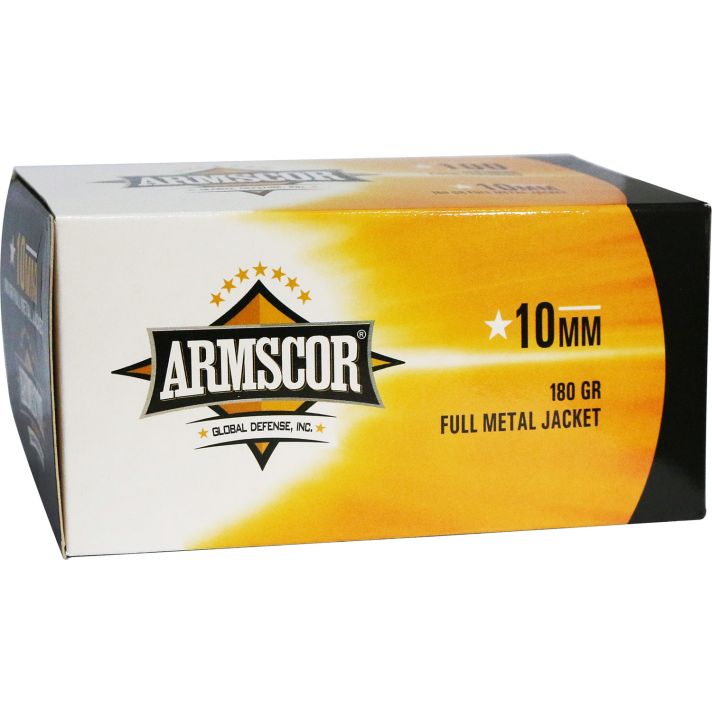 Armscor 50440 Precision Value Pack 10mmAuto 180gr Full Metal Jacket 100 Per Box/12 Case