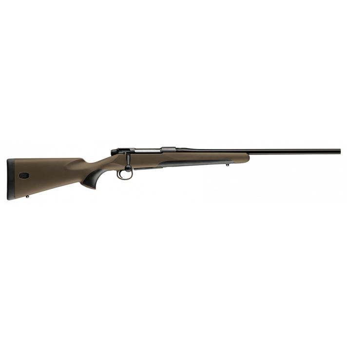 Mauser M18S65PT M18 Savanna Full Size 6.5 PRC 4+1 24.40" Black Threaded Barrel, Black Steel Receiver, Brown Fixed Synthetic Stock