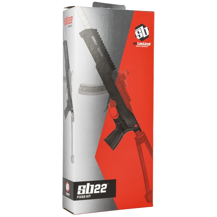 SB Tactical 22TD-01-SB ChassisFixed Black for Ruger 10/22 & Ruger 22 Charger Right Hand