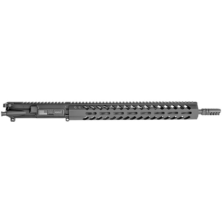 HM Defense 16MBUP556L MonoBloc Upper223 Remk, 5.56x45mm NATO 16" Black Cerakote Barrel 7075-T6 Aluminum Black Anodized Receiver, 15" M-LOK Free-Float Handguard with Long Rail for AR-15