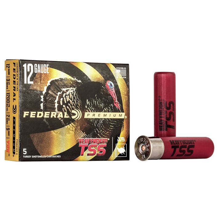 Federal PTSSX191F9 Premium Turkey Heavyweight TSS 12Gauge 3.50" 2 1/4oz 9Shot 5 Per Box/50 Case