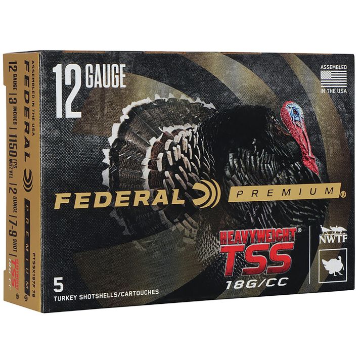 Federal PTSSX197F79 Premium Turkey Heavyweight TSS 12Gauge 3" 2oz 7/9Shot 5 Per Box/50 Case