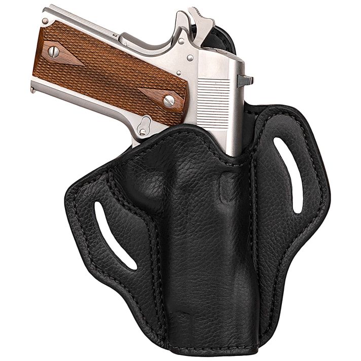 1791 Gunleather UCBH1NSBR Ultra CustomOWB Size 01 Night Sky Black Leather Belt Clip Fits 1911 Right Hand