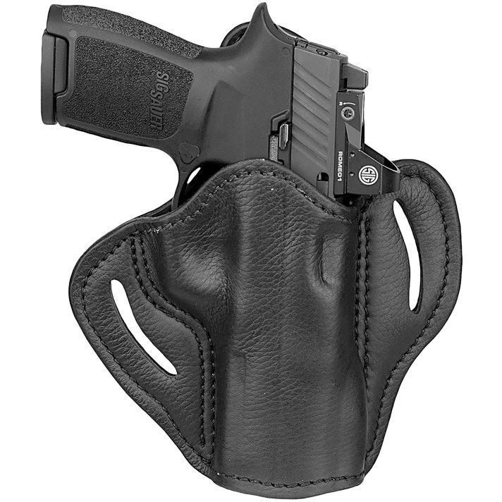 1791 Gunleather UCBH24NSBR Ultra CustomOWB Size 2.4 Night Sky Black Leather Belt Slide Fits Sig P320 Fits Springfield XD-M Right Hand