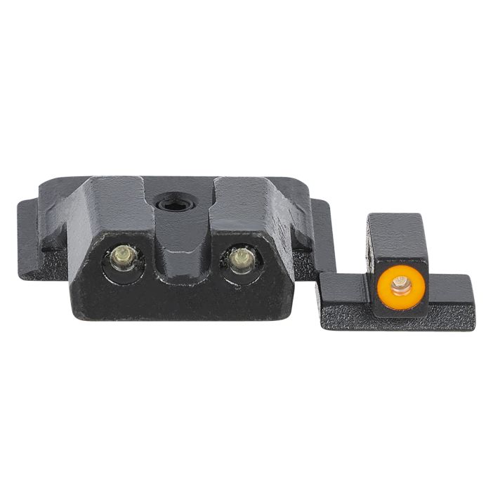 Meprolight USA 417703131 Hyper-BrightGreen Tritium Orange Outline Front Sight-Green Tritium Black Outline Rear Smith & Wesson M&P Shield