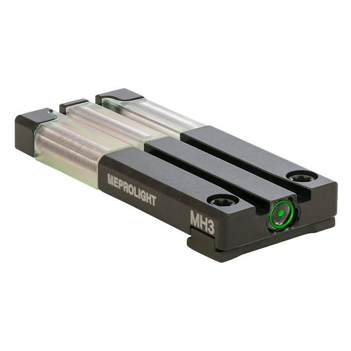 Meprolight USA 631053108 FT Bullseye Rear SightGreen Tritium/Fiber Optic Glock MOS