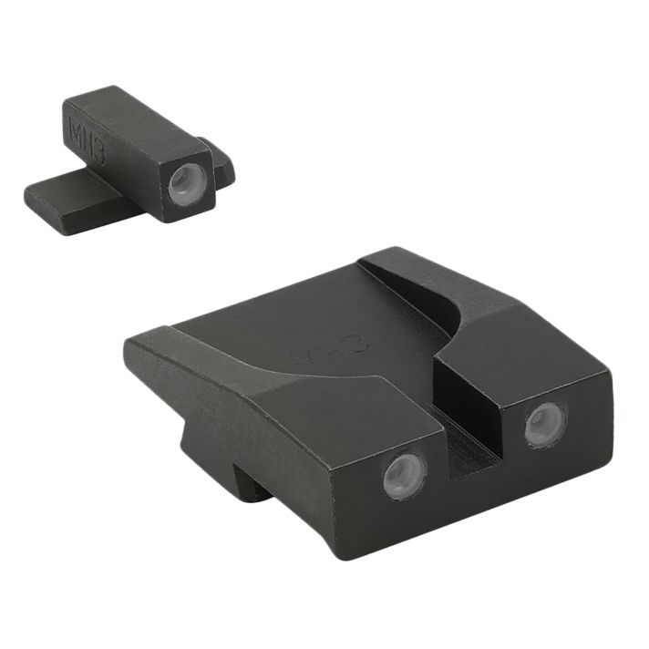 Meprolight USA 114203101 Tru-DotGreen Tritium White Outline Front Sight-Green Tritium White Outline Rear Sight Springfield Armory XD-M/XD-S (Non OSP)