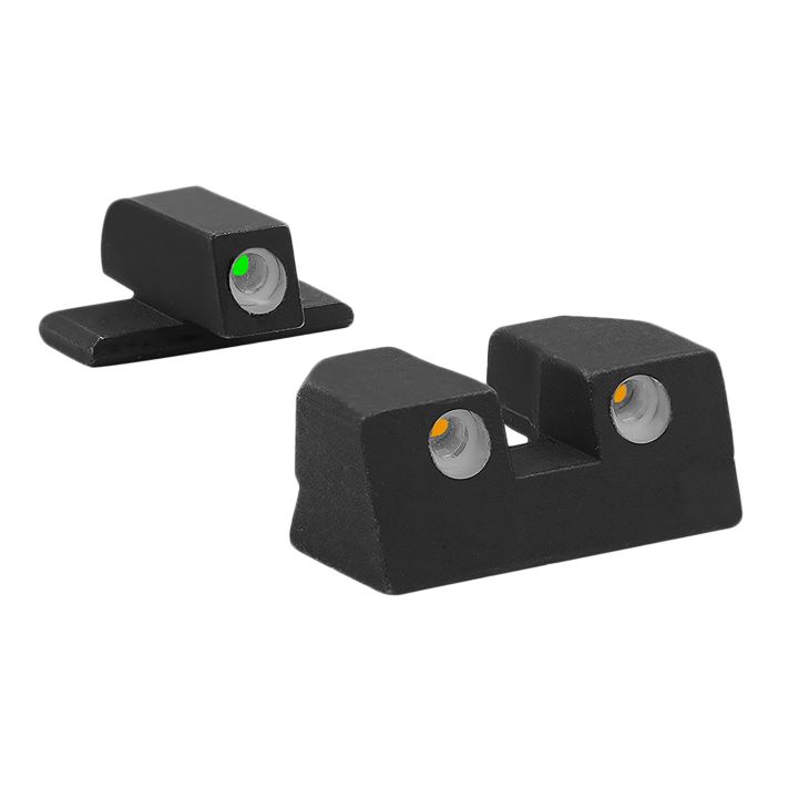 Meprolight USA 101103301 Tru-DotGreen Tritium White Outline Front Sight-Orange Tritium White Outline Rear Sight Sig Sauer P-Series P226/P320