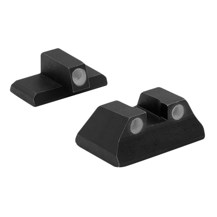 Meprolight USA 115193101 Tru-DotGreen Tritium White Outline Front Sight-Green Tritium White Outline Rear Sight H&K P2000/P2000 SK