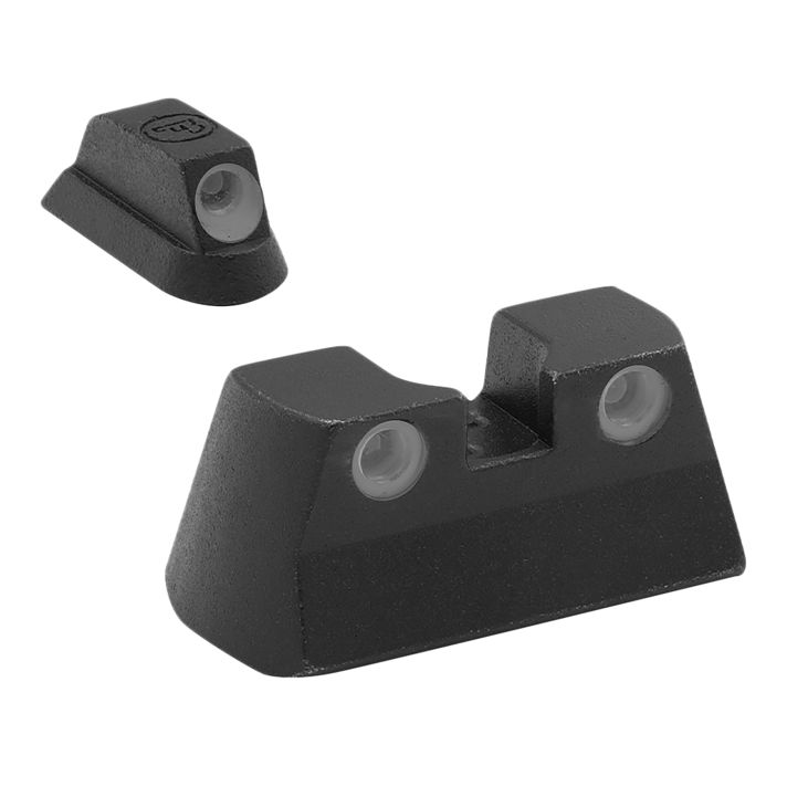 Meprolight USA 177763101 Tru-DotGreen Tritium White Outline Front Sight-Green Tritium White Outline Rear Sight CZ 75/82/83/85