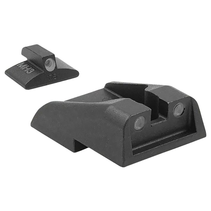 Meprolight USA 195933101 Tru-DotGreen Tritium White Outline Front Sight-Green Tritium White Outline Rear Sight IWI Jericho 941/Baby Eagle