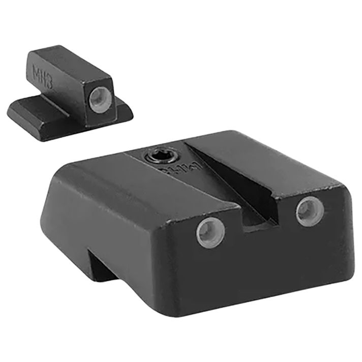 Meprolight USA 198103101 Tru-DotGreen Tritium White Outline Front Sight-Green Tritium White Outline Rear Sight Armscor/Rock Island Tac 1911