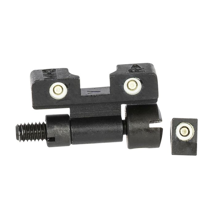Meprolight USA 227703101 Tru-Dot Adjustable SightsGreen Tritium White Outline Front Sight-Green Tritium White Outline Rear Sight Smith & Wesson K/L/N Frames