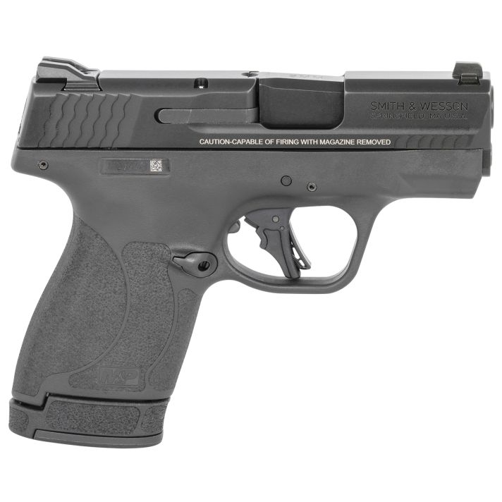Smith & Wesson 13246 M&P Shield Plus Micro-Compact Frame 9mm Luger 10+1/13+1, 3.10" Black Armornite Stainless Steel Barrel & Serrated Slide, Matte Black Polymer Frame,Thumb Safety