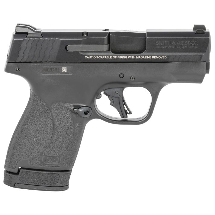 Smith & Wesson 13248 M&P Shield Plus Micro-Compact Frame 9mm Luger 10+1/13+1, 3.10" Black Armornite Stainless Steel Barrel & Serrated Slide, Matte Black Polymer Frame,No Safety