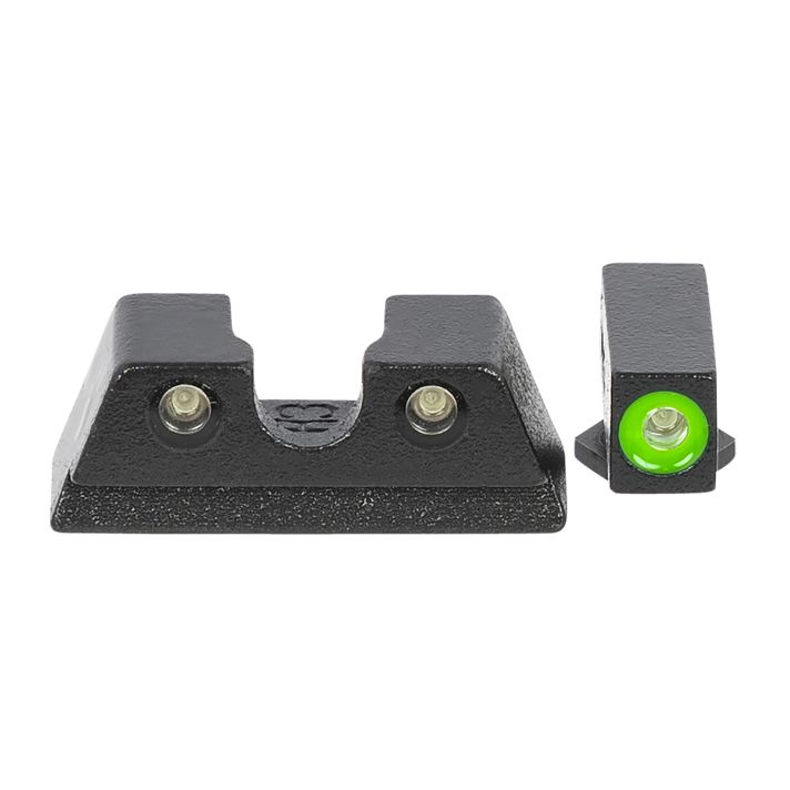 Meprolight USA 402203111 Hyper-BrightGreen Tritium Green Outline Front Sight-Green Tritium Black Outline Rear Sight Glock 42/43