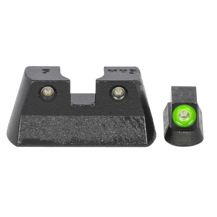 Meprolight USA 477773111 Hyper-BrightGreen Tritium Green Outline Front Sight-Green Tritium Black Outline Rear Sight CZ 75/82/83/85