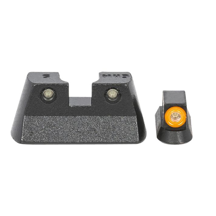 Meprolight USA 477773131 Hyper-BrightGreen Tritium Orange Outline Front Sight-Green Tritium Black Outline Rear Sight CZ 75/82/83/85