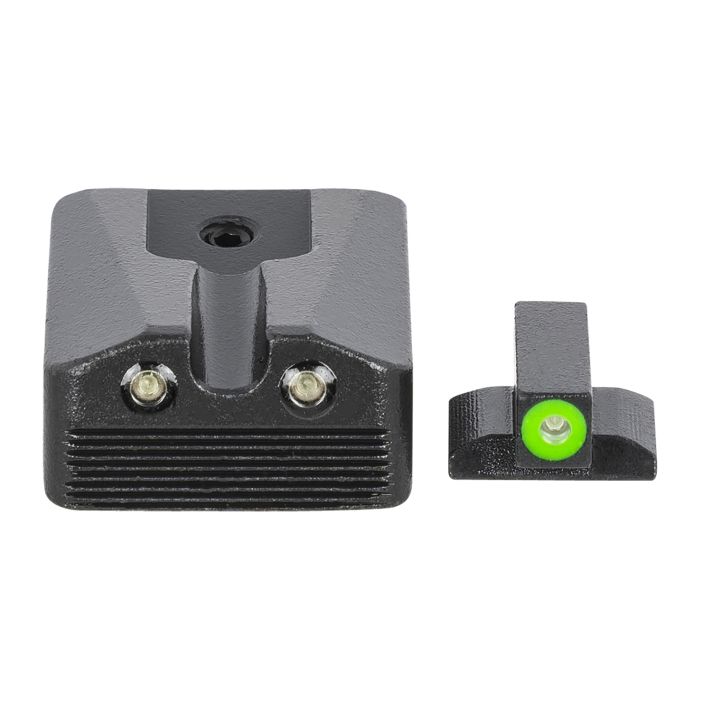 Meprolight USA 412213111 Hyper-BrightGreen Tritium Green Outline Front Sight-Green Tritium Black Outline Rear Sight Kimber 1911 WEDGE