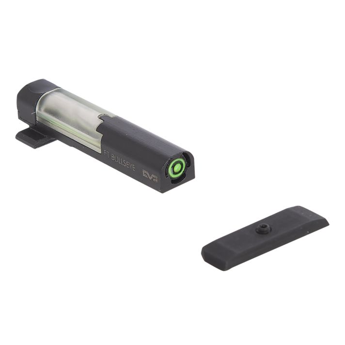 Meprolight USA 632163108 FT Bullseye Front Sight Green/Tritium/Fiber Optic Black Frame, Fits Sig Sauer P365, Dovetail Mount