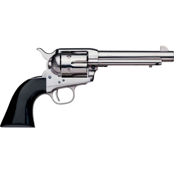 Taylors & Company 0420N00 1873 Cattleman 44-40 Win Caliber with 4.75" Barrel, 6rd Capacity Cylinder, Overall Nickel-Plated Finish Steel & Black Polymer Grip