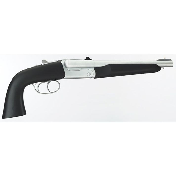 Taylors & Company 210248 Howdah Alaskan 45 Colt (LC)/410 10.25" 2rd Shot Matte Chrome Frame Matte Chrome Round Barrel Black SoftTouch Coated Rubber Grip