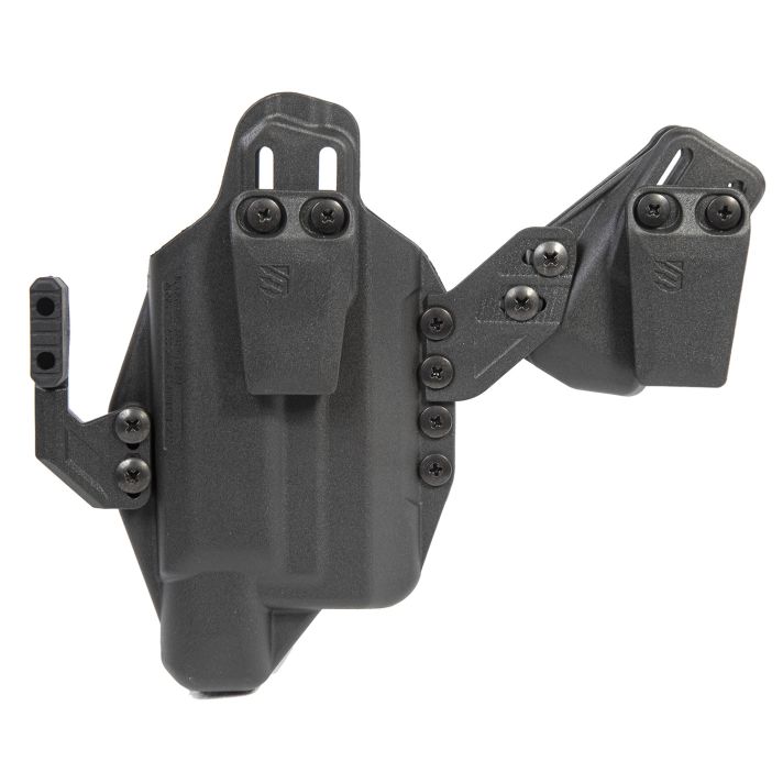 Blackhawk 416702BK StacheIWB Size 02 Black Polymer Belt Clip Compatible w/Glock 19/23/32/45 Belt 1.50" Wide Ambidextrous