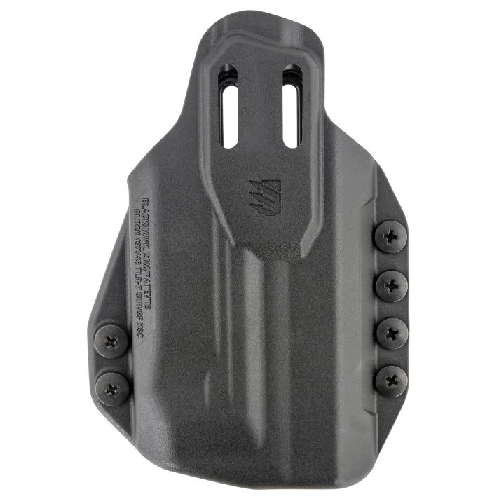 Blackhawk 416476BK StacheIWB Size 76 Black Polymer Belt Clip Compatible w/Glock 43X/48 w/SureFire XSC Ambidextrous