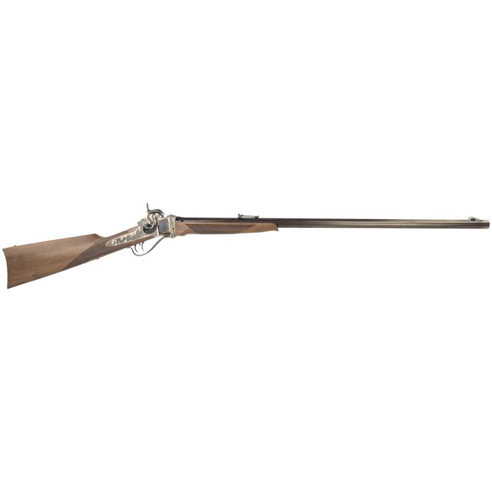 Taylors & Company 210120 1863 Sharps Sporting 45 Cal Percussion 1rd 32" Blued Octagon Barrel, Color Case Hardened Rec, Walnut Furniture, Double Set Trigger, Dovetail Ladder Sight