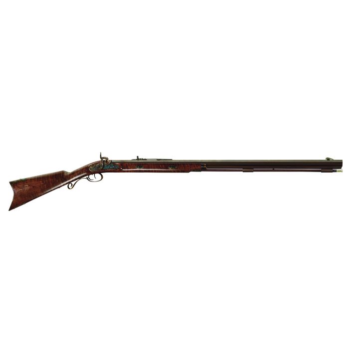 Taylors & Company 210043 Missouri River Hawken"Maple" 45 Cal Percussion 30" Blued Octagon Barrel, Color Case Hardened Rec, Fixed Maple Stock, Double Set Trigger