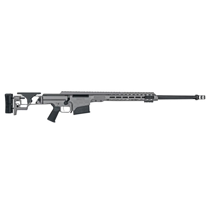 Barrett 18498 MRAD6.5 Creedmoor 24" 10+1 Tungsten Gray Cerakote Gray Fixed Adjustable Comb Stock Black Polymer Grip Right Hand