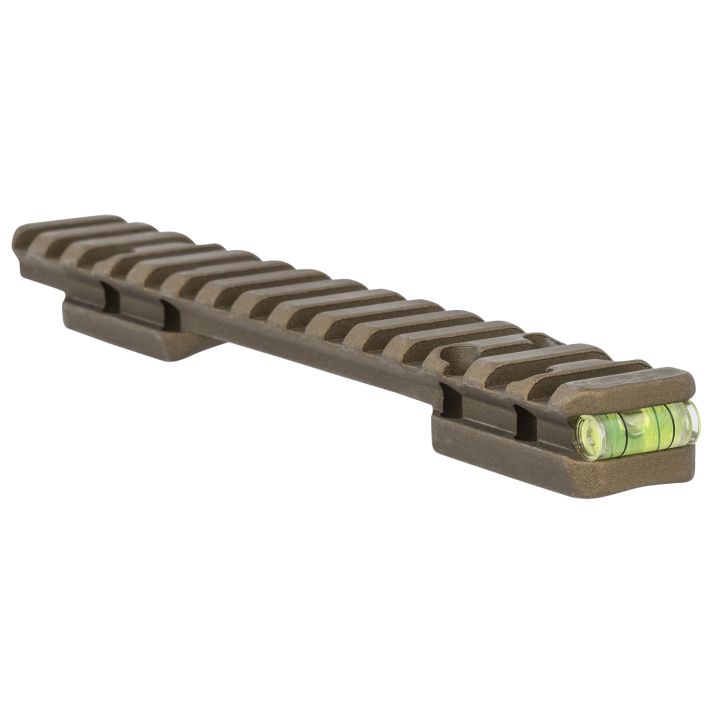 Talley P0MHC735ACI Picatinny Rail w/Anti-Cant Indicator Burnt Bronze Fits X-Bolt Short Action 20 MOA