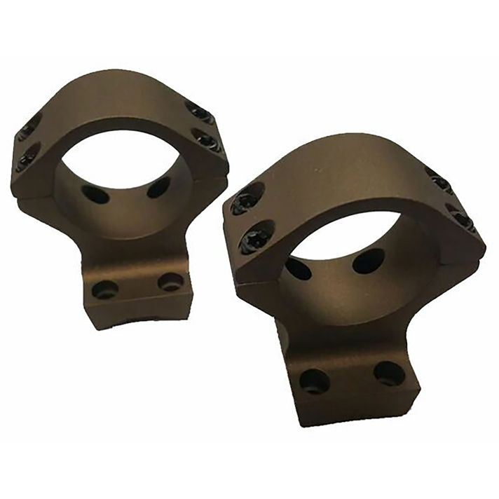 Talley HC940735 Scope Mount/Ring ComboBurnt Bronze Aluminum 1" Tube X-Bolt Medium Rings Short/Long Action 0 MOA