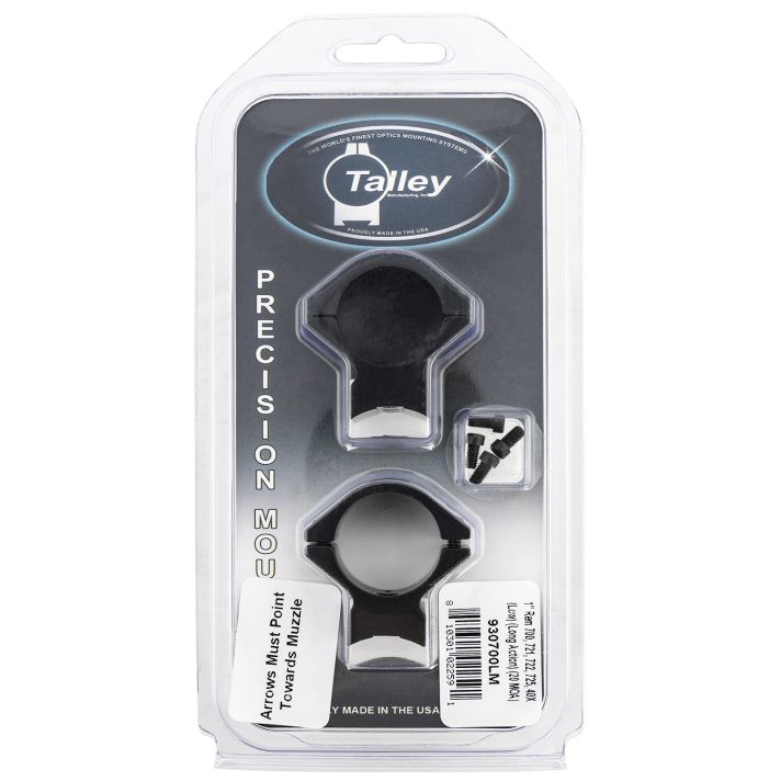 Talley 930700LM Scope Mount/Ring ComboBlack Anodized Aluminum 1" Tube Remington 700/721/722/725/40X Low Rings Long Action 20 MOA