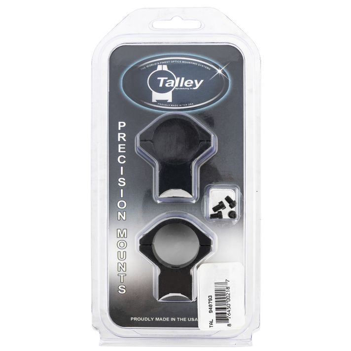 Talley 940793 Scope Mount/Ring ComboBlack Anodized Aluminum 1" Tube Savage 93R/B.Mag/Mark II Medium Rings 0 MOA