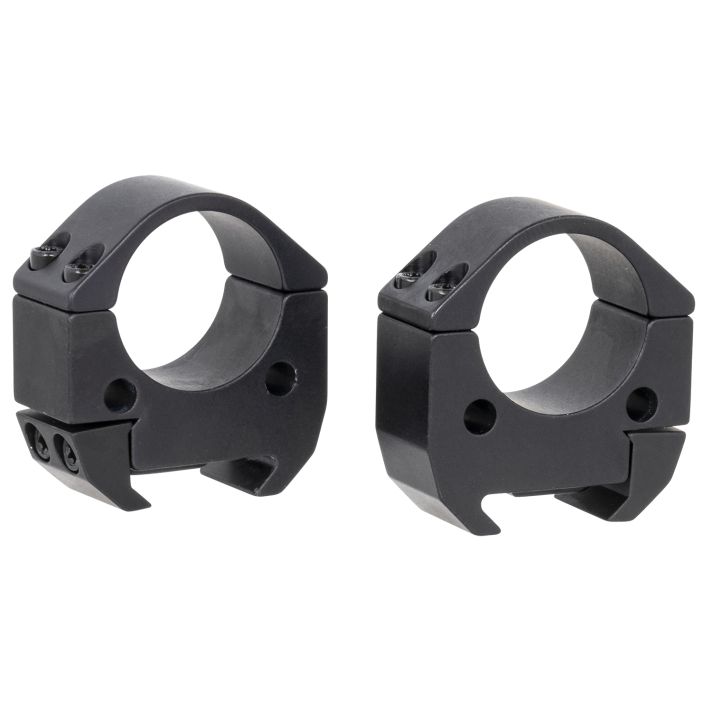 Talley TMS10M Modern SportingBlack Anodized Aluminum 1" Tube Medium Picatinny Rail 0 MOA