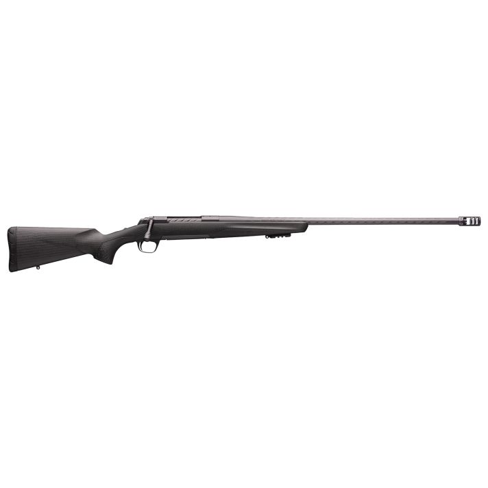 Browning 035543294 X-Bolt Pro Long Range 6.5 PRC 3+1 26" Skip Fluted HeavyBarrel, Recoil Hawg Muzzle Brake, Spiral Fluted Bolt, Carbon Gray Elite Cerakote, Natural Carbon Fiber Stock