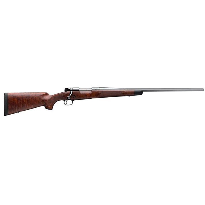 Winchester Repeating Arms 535203294 Model 70 Super Grade 6.5 PRC Caliber with 3+1 Capacity, 24" Barrel, Brushed Polish Blued Metal Finish & Satin Fancy Walnut Stock Right Hand (Full Size)