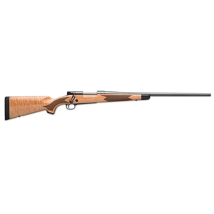 Winchester Repeating Arms 535218294 Model 70 Super Grade 6.5 PRC Caliber with 3+1 Capacity, 24" Barrel, Polished Blued Metal Finish, Gloss AAA Maple Stock & No Sights Right Hand (Full Size)