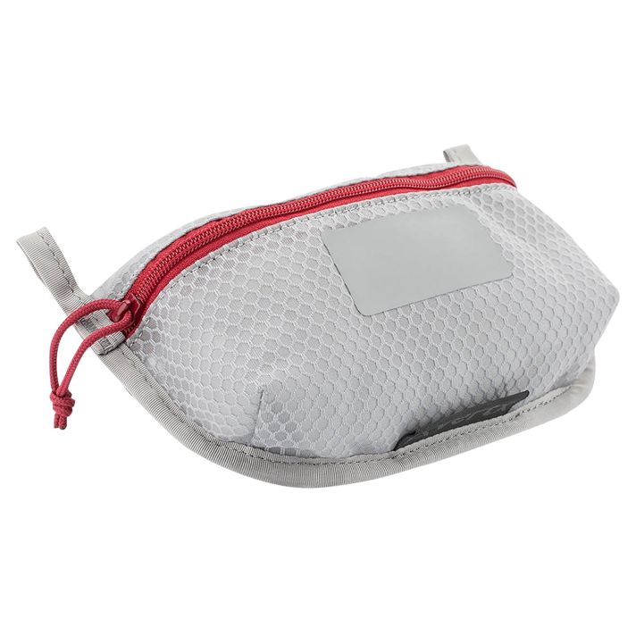 Vertx VTX5195AGYNA Overflow Pouch 2 pk, Small Size made of White Nylon with Mesh & Red Accents, YKK Zipper & Durable Hook Back Panels 5" W x 5" H Dimensions