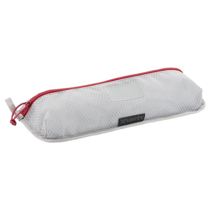 Vertx VTX5205AGYNA Overflow Pouch 2 pk, Large Size made of White Nylon with Mesh & Red Accents, YKK Zipper & Durable Hook Back Panel 15.50" W x 5.20" H Dimensions