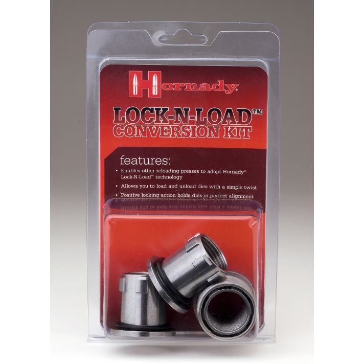 Hornady 044099 Lock-N-Load Conversion Kit Silver Multi Caliber Steel