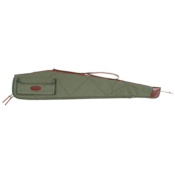 Boyt Harness OGC4P4809 Signature Rifle Case 48" Waxed OD Green Canvas w/ Accessory Pocket & Harness Leatherfor Scoped Rifle