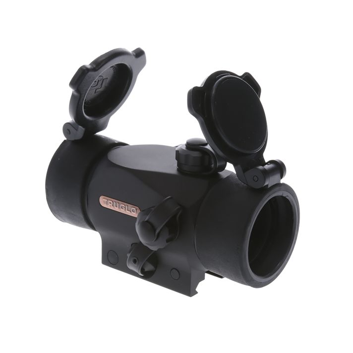 TruGlo TG-TG8230B TritonBlack Anodized 1x 30mm 5 MOA Illuminated Tri-Color Dot Reticle Clamshell Packaging