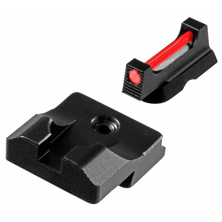 TruGlo TGTG132CZ Fiber-Optic ProRed/Fiber Optic Front Sight-Black/Blank Optic Rear Sight CZ 75