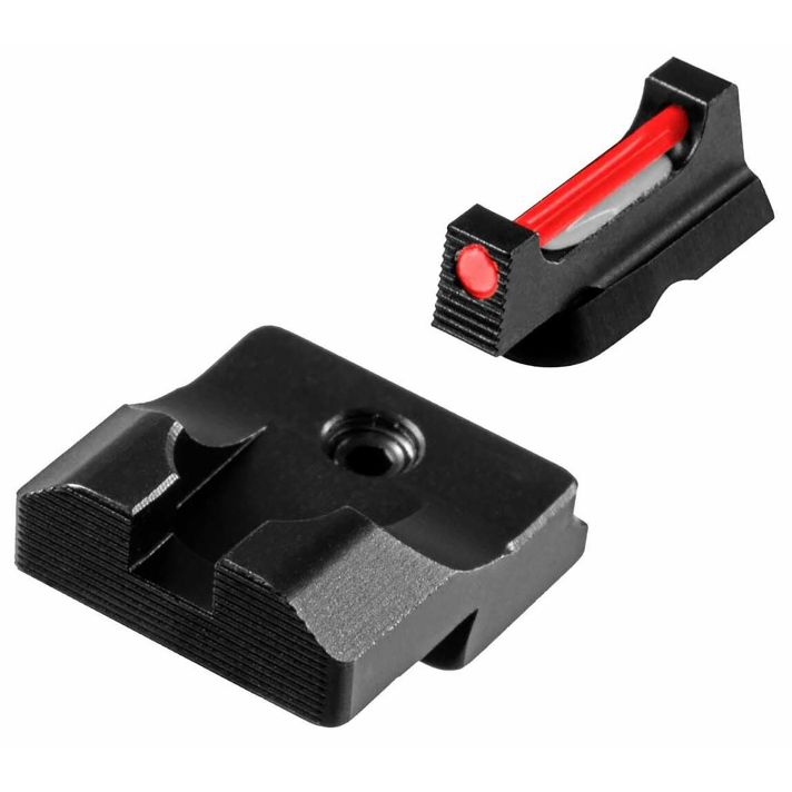 TruGlo TGTG132MP Fiber-Optic ProRed/Fiber Optic Front Sight-Black/Blank Optic Rear Sight Smith & Wesson M&P