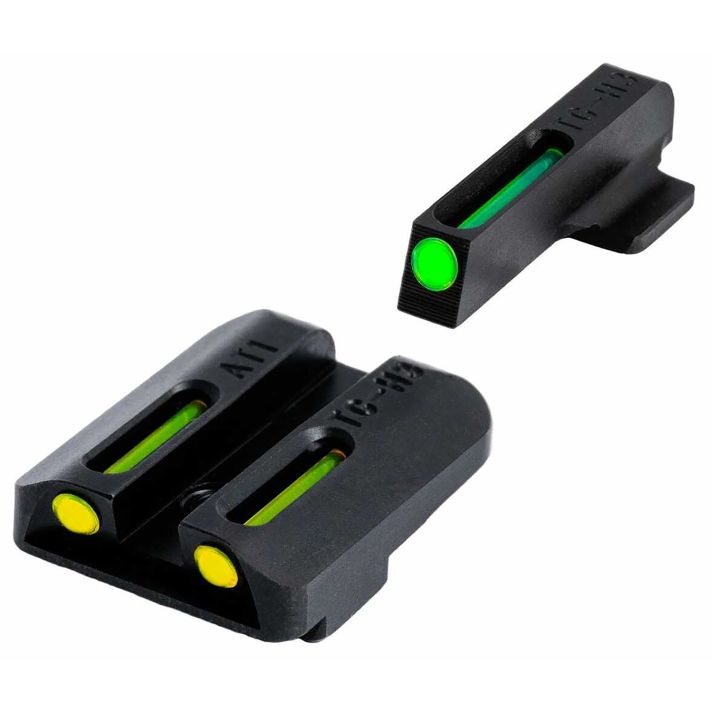 TruGlo TGTG131NT1Y TFOGreen/Tritium/Fiber Optic Front Sight-Yellow/Tritium/Fiber Optic Rear Sight 1911 Government