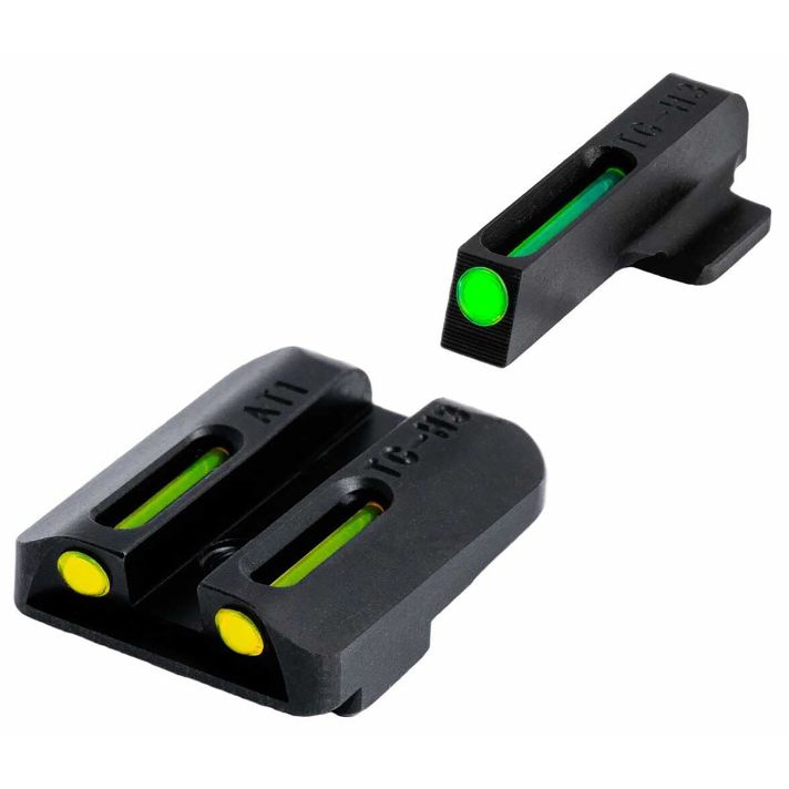 TruGlo TGTG131ST1Y TFOGreen/Tritium/Fiber Optic Front Sight-Yellow/Tritium/Fiber Optic Rear Sight Sig Sauer P-Series #8 Front/#8 Rear