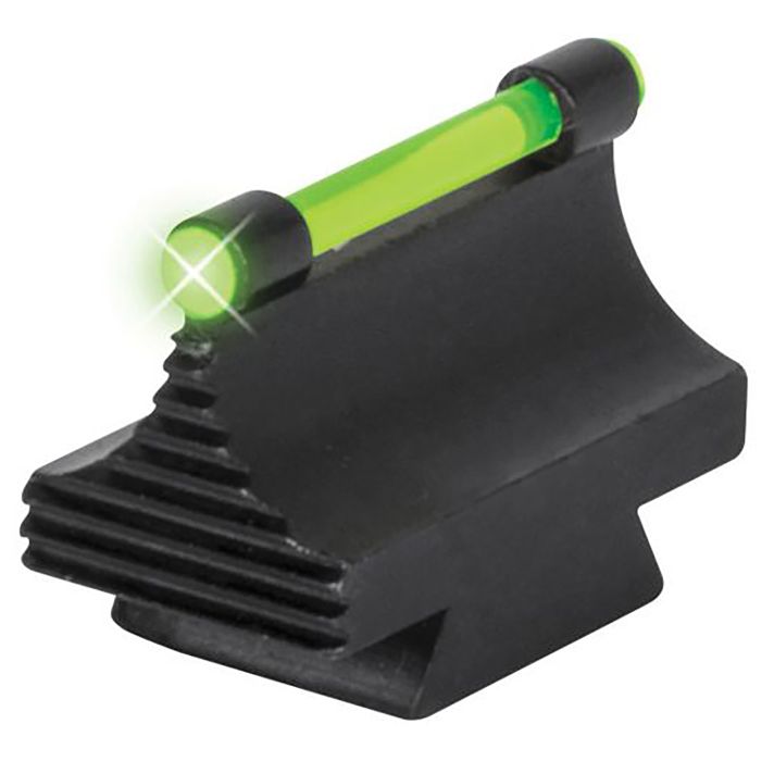 TruGlo TGTG95500RG 3/8" Dovetail Front SightBlack 0.500" Green Ramp for Rifle